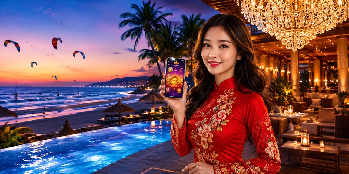 Người dùng truy cập ứng dụng cá cược thể thao trên điện thoại tại Mũi Né